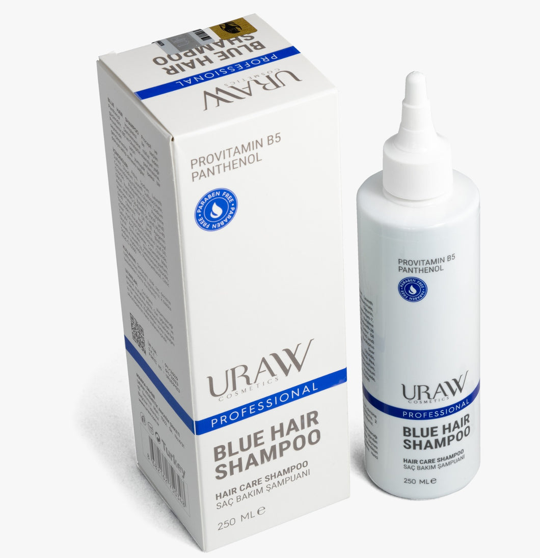 URAW Blue Hair Shampoo 250ml, Anti-Haarausfall, Haarwuchs